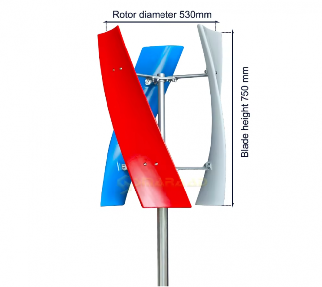 Wind Turbine 1200W 1500W Vertical Generator Permanent Magnet Suspension 12v 24V - Image 4