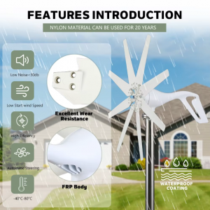 2000W 24V 48V Household Windmill