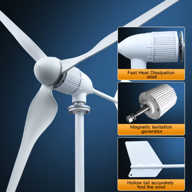 5000W Horizontal Wind Turbine Generator - Image 3