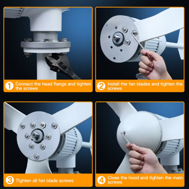 5000W Horizontal Wind Turbine Generator - Image 2