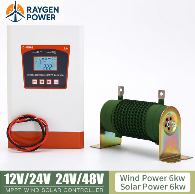 6000W Hybrid Controller Super Boost Charging 12V 24V 48V With Dump Truck For Outdoor Camping Of Wind Turbines Generators