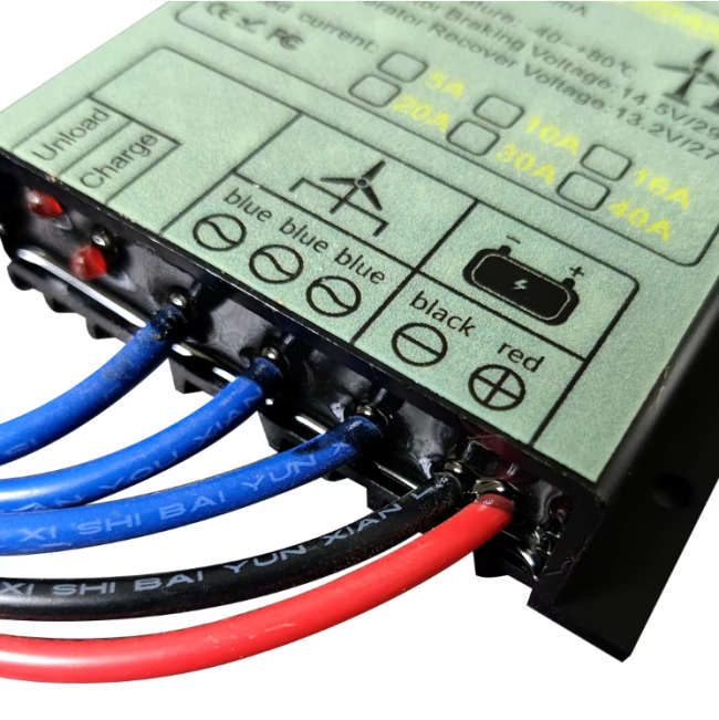 MPPT Wind Turbine Charge Controller 40A Low Wind Speed Regulator Voltage Boost 12V 24V 48V System Waterproof - Image 3