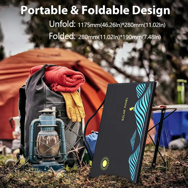 1000W Solar Panel Portable Folding Bag USB AND DC Output Solar Charger Outdoor Power Supply for Home Mobile Phone Power Generator - Image 5