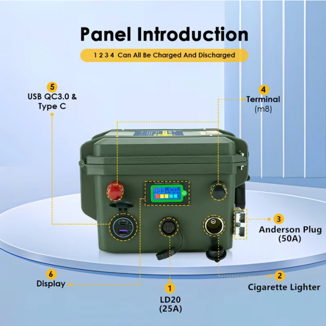 12V 120AH 100AH 80AH 60AH LiFePO4 Battery - Image 3
