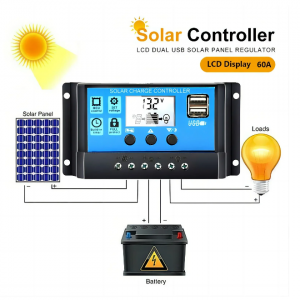 Solar Charge Controller 12V/24V PWM 10A with Adjustable LCD Display Timer Setting for Wholesale mmpt solar controller