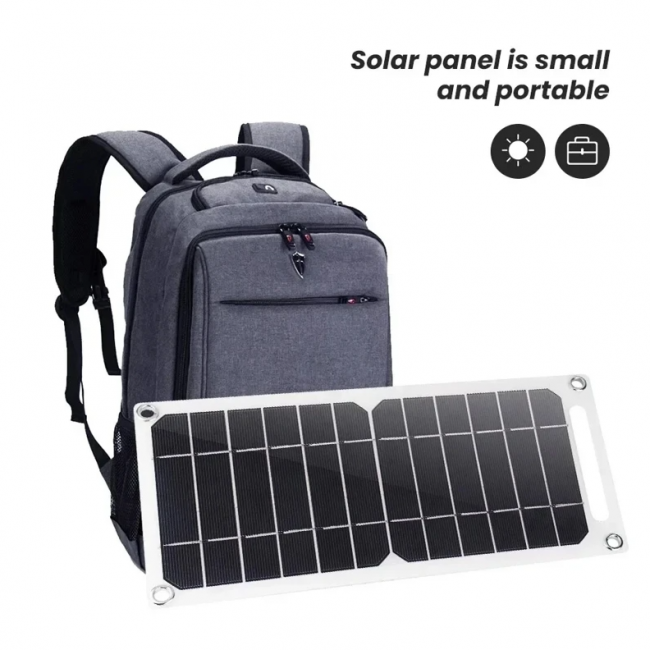 Wholesale Solar Panel 1-14pcs USB Waterproof Outdoor Hiking Camping Portable Battery Mobile Phone Charging Bank Charging Panel - Image 3