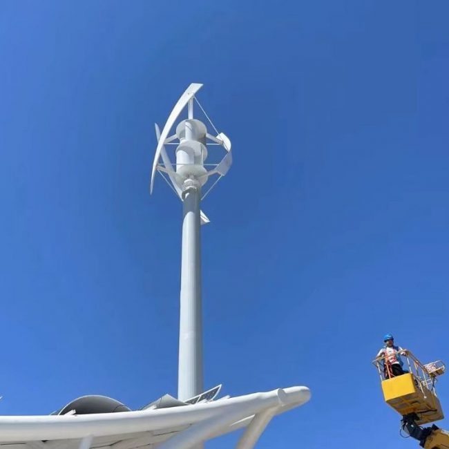 High Power 20KW 30KW Vertical Axi Wind Generator 120V-380V Generator Lamp Motor Kit Power Grid Alternative - Image 2