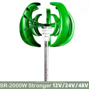 2000W Vertical Turbine 12v 24V 48V Vertical Shaft Wind Turbine Strong Energy For Low Wind Speed Operation