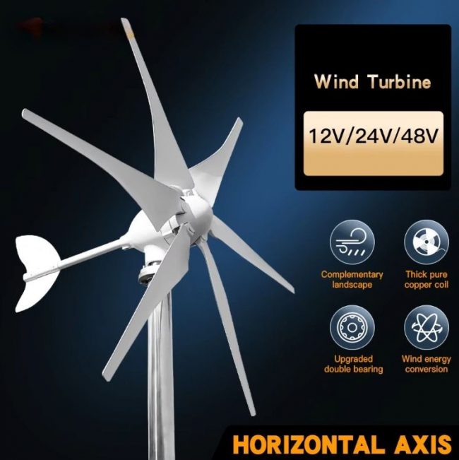 3000W New Energy Wind Turbines With Solar Cell System For Household Use 220V