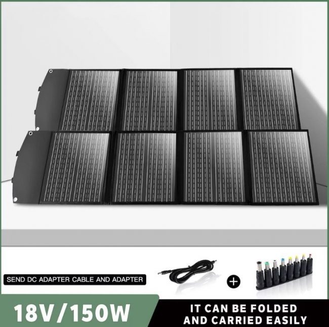 Foldable Solar Panel 150W-400W 18V Waterproof DC Charging Line Charging Controller